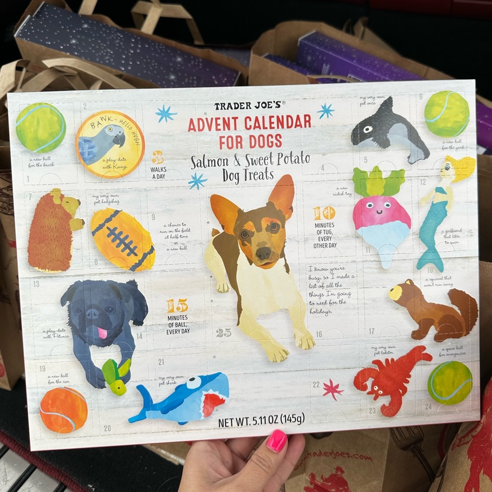 Trader Joe’s dog advent calendar treats Christmas 2023 - Picture 1 of 1